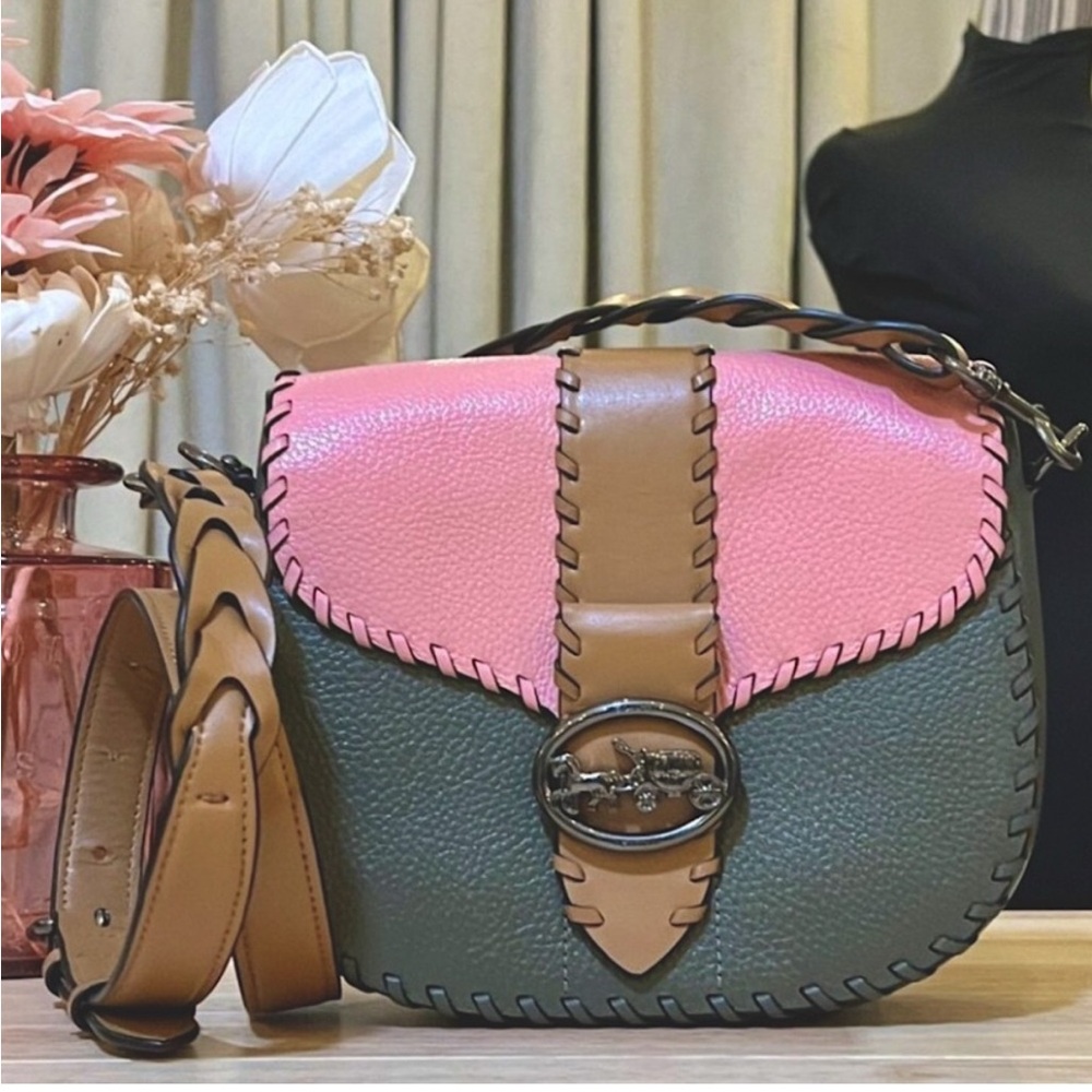 Stylish Pink and Brown Women's Bag